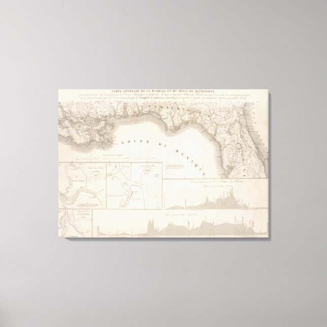 Toile delta du canal du Mississippi (Recto)