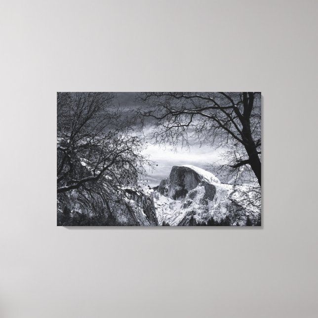 Toile Demi-dôme en hiver | Yosemite Valley (Recto)