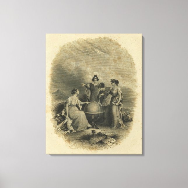 Toile Demi-titre L'Atlas du Monde de Colton (Recto)