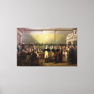 Toile Démission de George Washington. De haute qualité