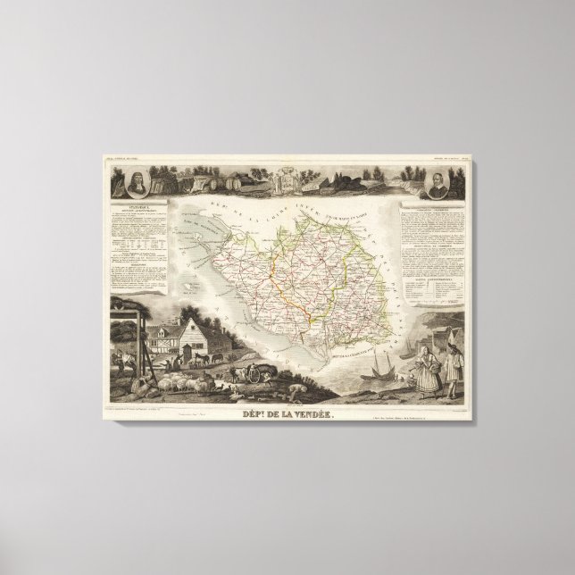 Toile Département De La Vendee (Recto)