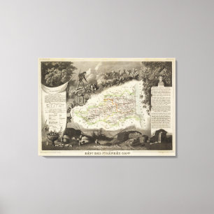 Toile Département des Pyrénées Orles