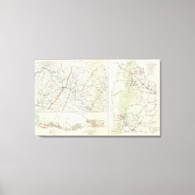 Toile Départements militaires de Wash, Penn, Annapolis,  (Recto)