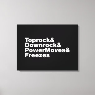 Toile Déplacements de rupture (Breakdance)