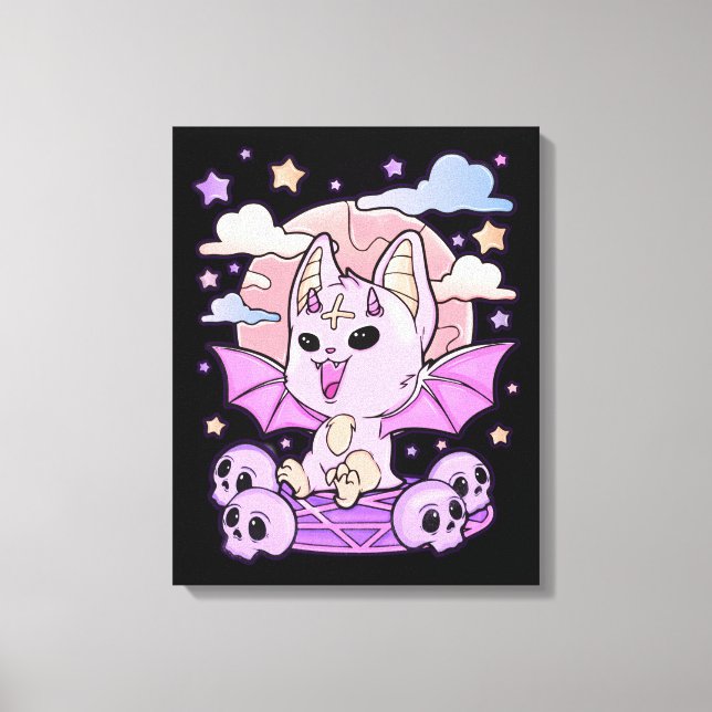 Toile Déplaisant Kawaii Chibi Horreur mignet Déplaisant  (Recto)