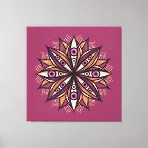 Toile Déplaisant Yeux Psychédélique Fleur Trippy Art