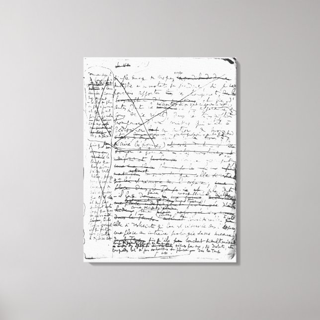 Toile Dernière page de A la Recherche du Temps Perdu (Recto)