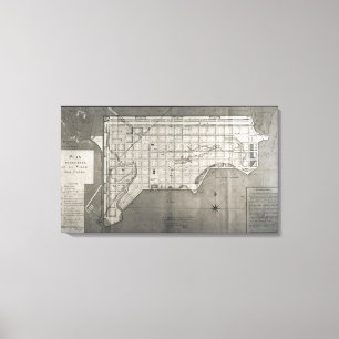 Toile DES Cayes, 1789 de Plan Directeur de la Ville