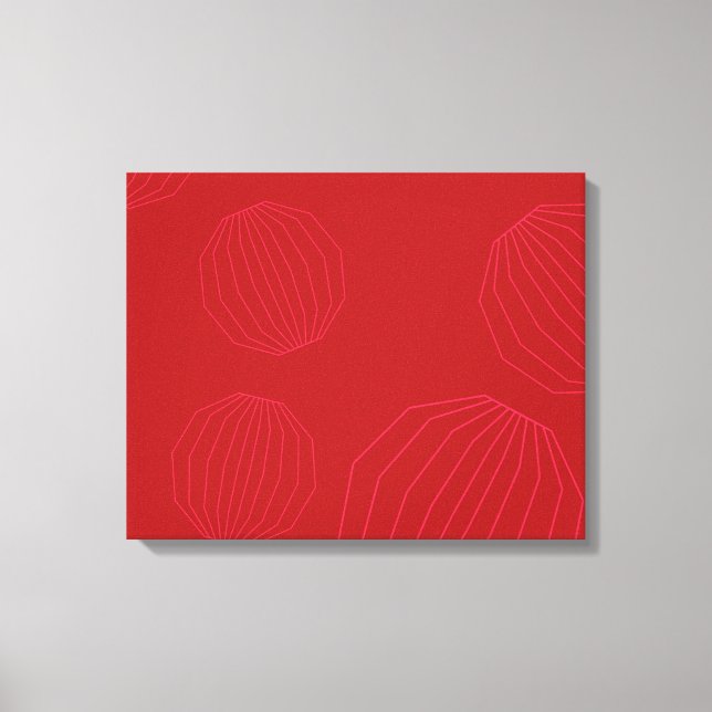 Toile Des ornements de Noël simples, modernes et fluides (Recto)