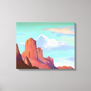 Toile Désert du Sud-Ouest avec Montagnes Art minimaliste