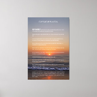 Toile DESIDERATA Beach Golden Sunrise Photo Imprimer