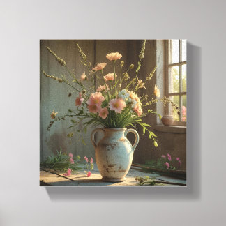 Toile Design de pots à fleurs Premium Art Vintage