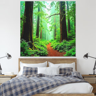 Toile Design de tranquillité de la forêt de Redwood