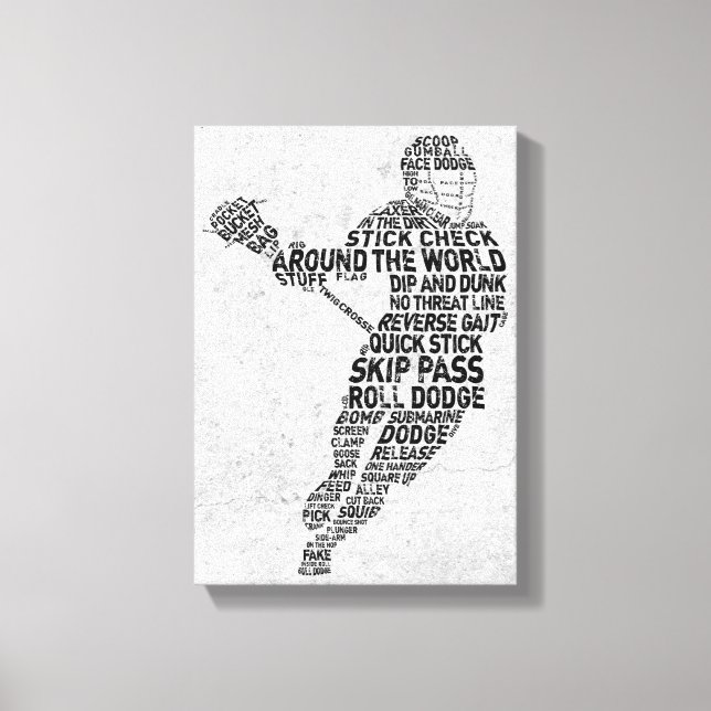 Toile Design de typographie de crosse (Recto)