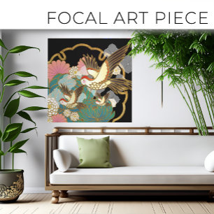 Toile Design d'impression japonais - motif kimono