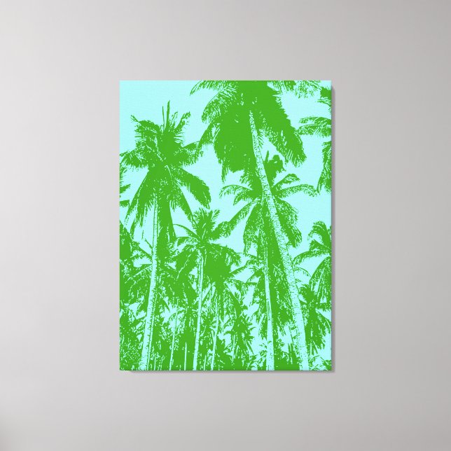 Toile Design graphique des palmiers (Recto)