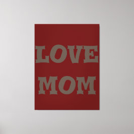 Toile Design moderne élégant_brown_deep_red_love maman_d