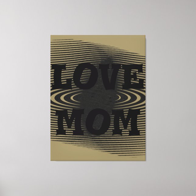 Toile Design moderne, élégant, brun clair, noir (Recto)