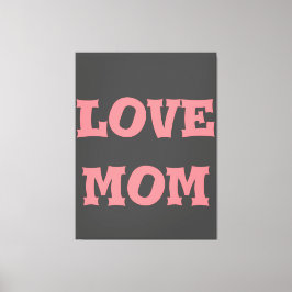 Toile Design moderne élégant_deep_grey_pink_love maman_d