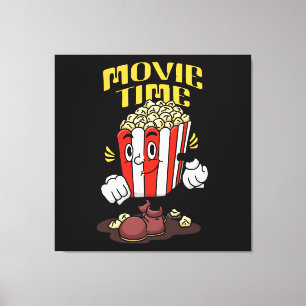 Toile Dessin Animé Mascotte Popcorn