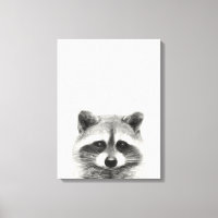 Dessin au crayon Raccoon