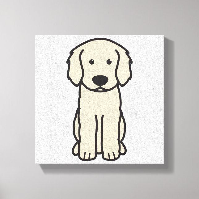 Toile Dessin de chien de Labradoodle (Recto)