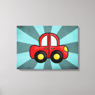 Toile dessin de voiture