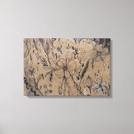 Toile Dessin Fleur sauvage