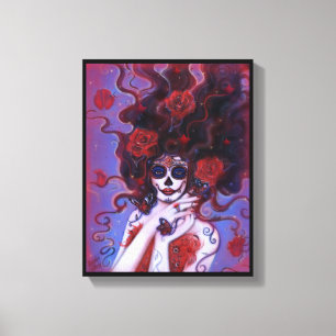 Toile Destiny Day of the dead poster print par Renee