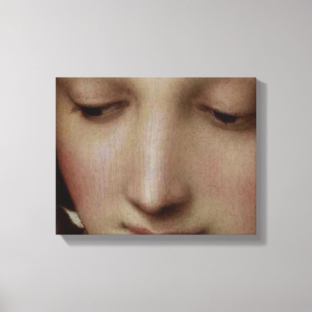 Toile Détail de Madonna de la prairie (Recto)