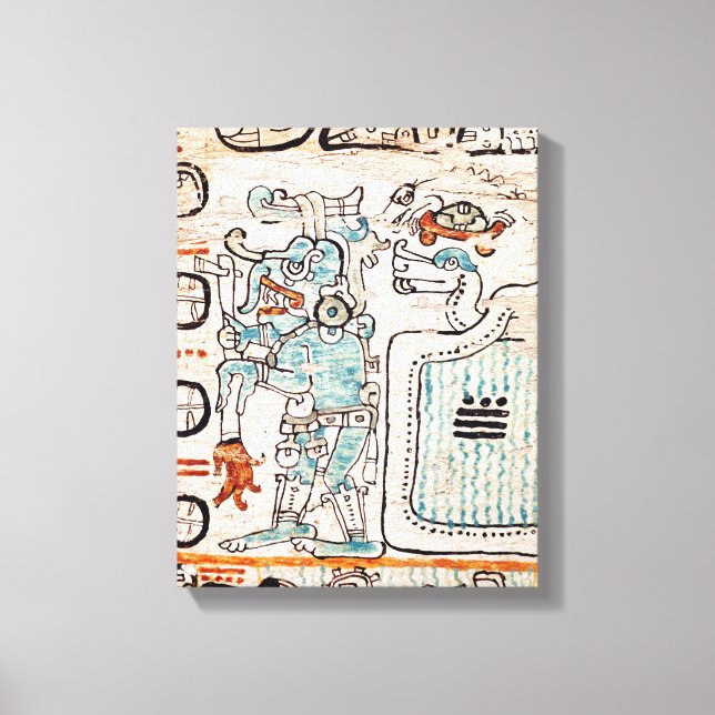 Toile Détail d'un codex maya (Recto)