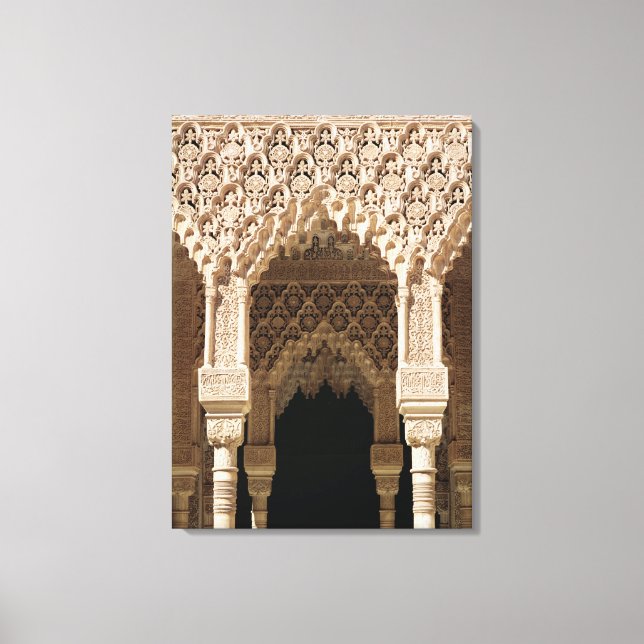 Toile Détail d'une arche de galerie, de la Cour (Recto)
