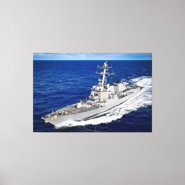 Toile DÉTROYEUR DE MISSILES GUIDÉS - DDG-79 40x60 (Recto)
