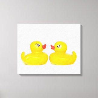 Toile Deux canards qui embrassent