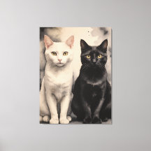 deux chats assis ensemble