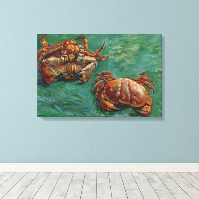 Toile Deux crabes par Vincent van Gogh (Insitu (Plancher de Bois))