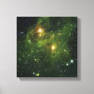 Toile Deux étoiles extrêmement lumineuses