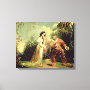 Toile Deux figures dans le costume turc dans terres