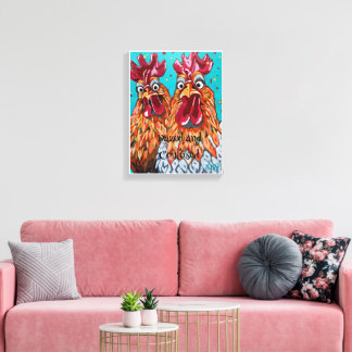 Toile Deux monstres