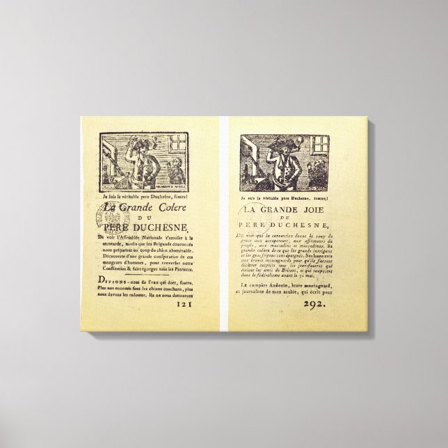 Toile Deux pages de 'La Grande Colere de Pere (Recto)