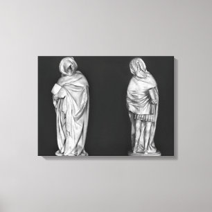 Toile Deux personnes en deuil