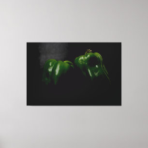 Toile Deux poivrons verts 60x40 (150x100cm) waccn