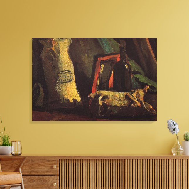 Toile Deux sacs et une bouteille par Vincent van Gogh (Insitu(Salon))