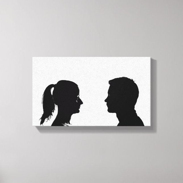 Toile Deux têtes | Zazzle_Growshop. (Recto)