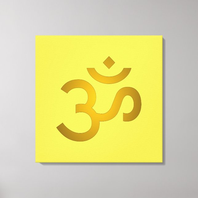 Toile Devanagari om - Canari (Recto)