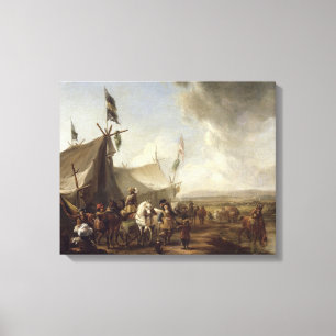 Toile Devant la tente du marché