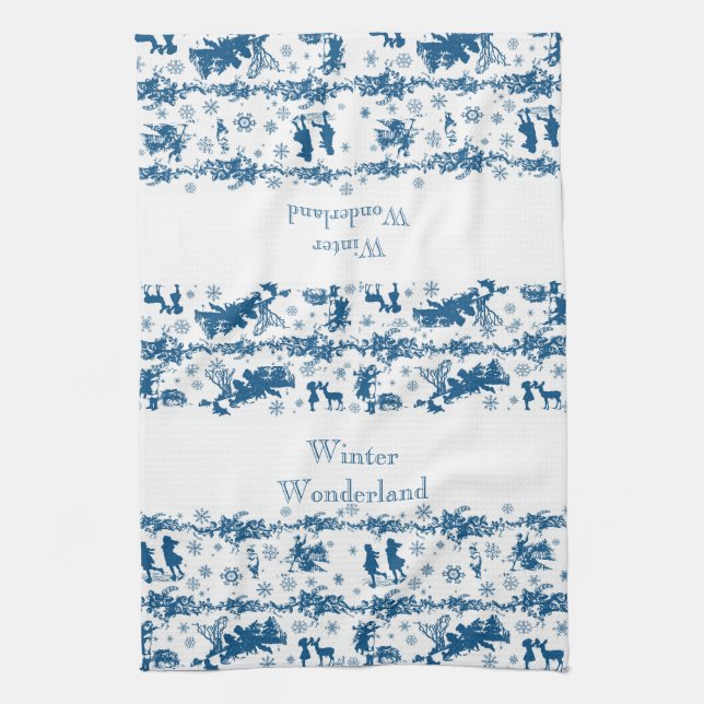 Toile d'hiver serviette de cuisine (Vertical)
