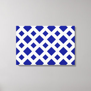 Toile Diamants de marine sur blanc