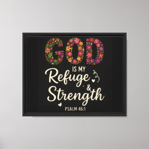 TOILE DIEU EST MON RÉFUGIÉ