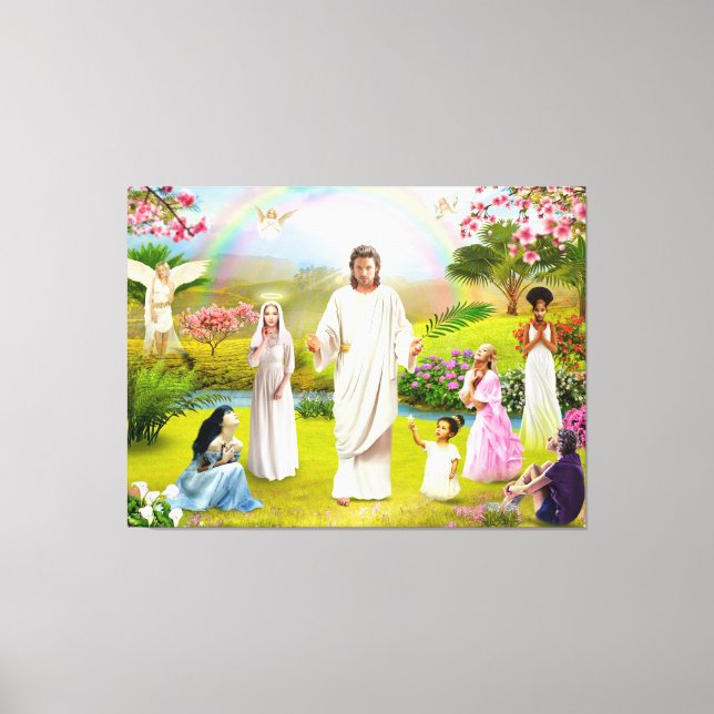 Toile Dieu Jésus Christ Bible Angel Chrétienté religion (Recto)